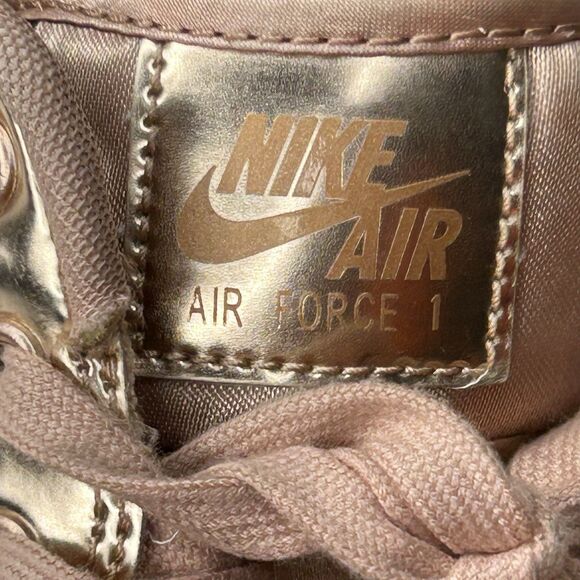 Nike Air Force 1 SP Metallic Rose Gold  Size 12.5 - Picture 6 of 9